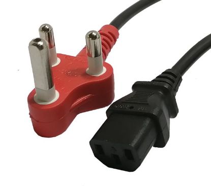 Picture of C13 SOCKET - DEDICATED POWER LEAD IEC 3PIN PLUG - 5m